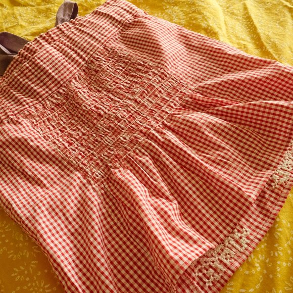 NEW Red Gingham Tube Top - Picture 3 of 6